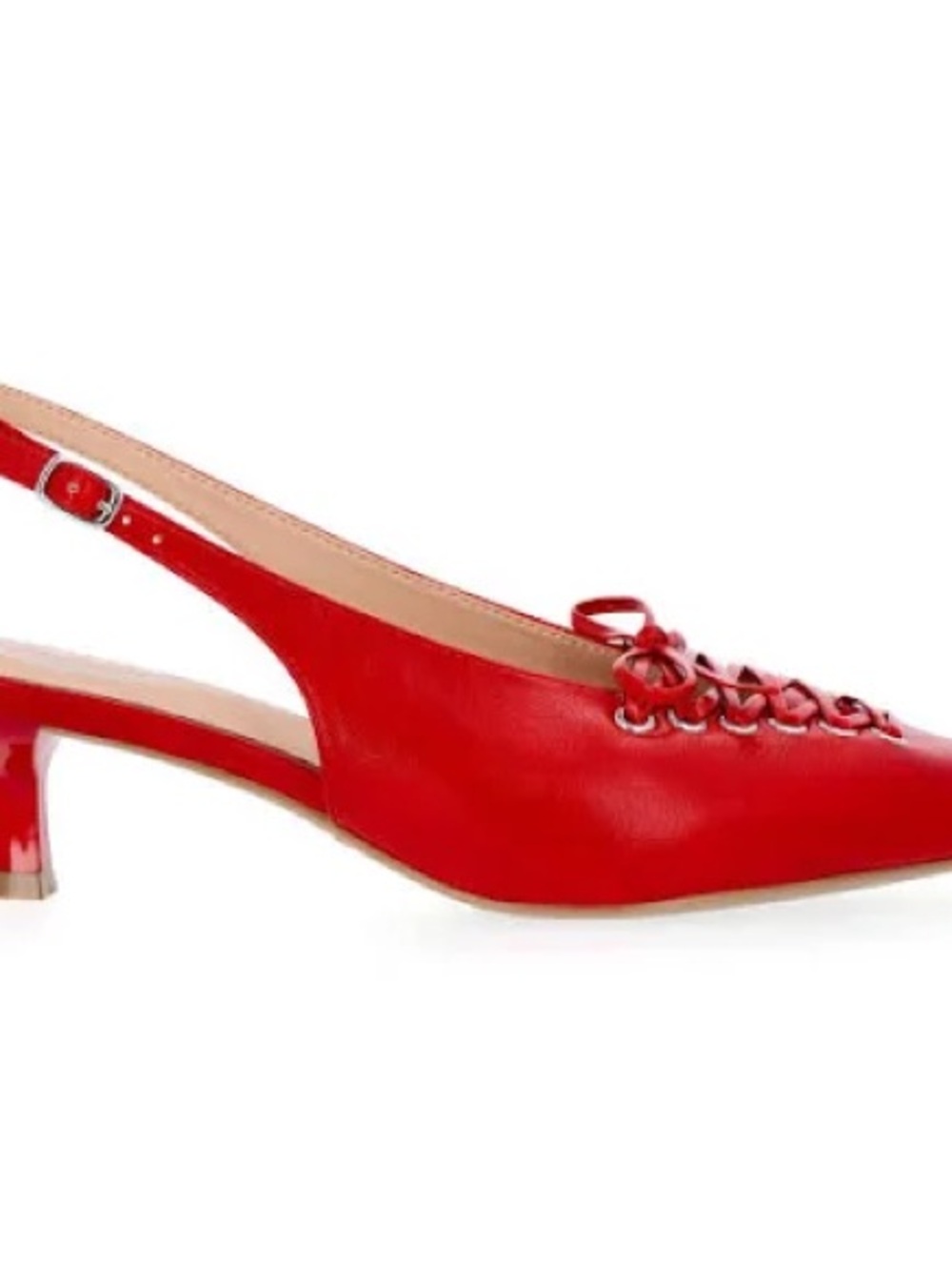 Sleek & sophisticated
Women's Slingback Kitten Heels with Lace Up Accents 11M - Picture 4 of 7